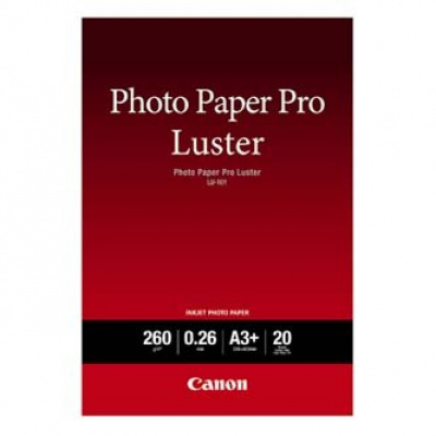 Canon Paper Pro Luster Photo 6211B008, 260 g/m2, A3+, lucido, getto d'inchiostro, bianco, carta fotografica