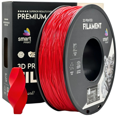 Smart Print FG-S121-E1, 3D filamento, TPU 95A, 1,75mm, 1000g, Rosso (Red)