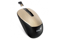 Genius Mouse NX-7015 31030019402, 1600DPI, 2.4 [GHz], ottica, 3sp\., senza fili USB, oro, AA