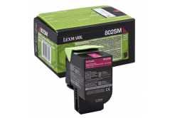 Lexmark 80C2SM0 magenta toner originale