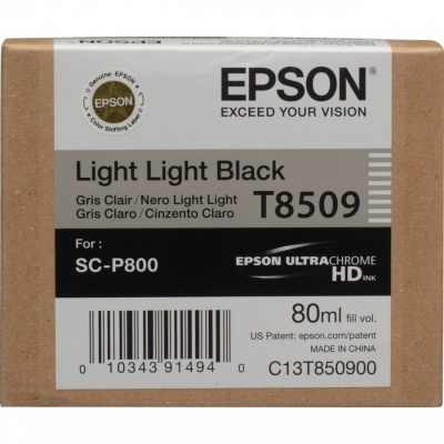 Epson T8509 C13T850900 nero chiaro (light black) cartuccia originale