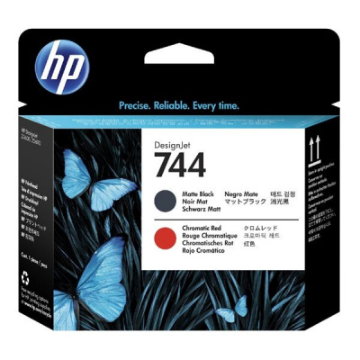 HP F9J88A, HP 744, matte black/chromatic red, HP DesignJet Z5600, DesignJet HD Pro MFP testina di stampa originale 