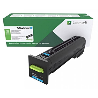 Lexmark 72K2XCE ciano (cyan) toner originale