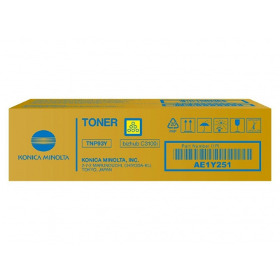 Konica Minolta TNP93Y AE1Y251 giallo (yellow) toner originale