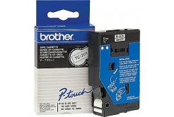 Brother TC-201, 12mm x 7,7m, testo nera / sfondo bianco, nastro originale