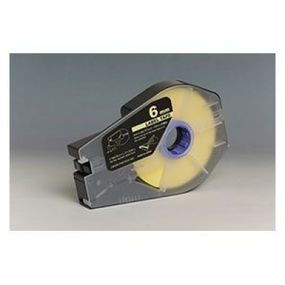 Nastro autoadesivo compatibile per Canon M-1 Std/M-1 Pro, 6mm x 30m, cartuccia, giallo