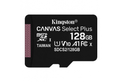 Kingston scheda di memoria Canvas Select Plus, 128GB, micro SDXC, SDCS2/128GBSP, UHS-I U1 (Class 10), A1