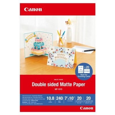 Canon Matte Photo Paper MP-101D 4076C007, 240 g/m2, 12x12cm, 30pz, opaco, getto d'inchiostro, bianco, carta fotografica