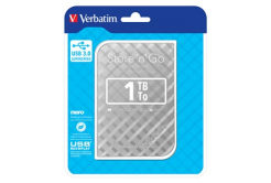 Verbatim externí pevný disk, Store N Go, 2.5", USB 3.0 (3.2 Gen 1), 1TB, 53197, argento