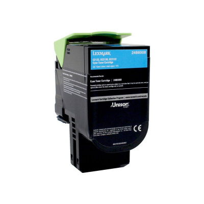 Lexmark 24B6008 ciano (cyan) toner originale