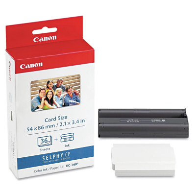 Canon 7739A001 KC-36IP, carta fotografica 86x54mm 36pz lucido, bianco
