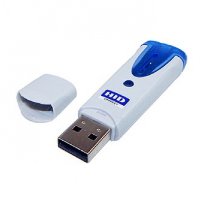 Omnikey čtečka USB 2.0, R61210320-2, čipové karty, externí, bílá, konektor USB