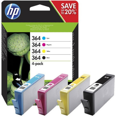 HP 364 N9J73AE Bk+C+M+Y multipack cartuccia originale