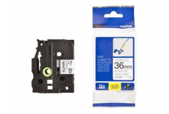 Brother TZ-FX261 / TZe-FX261, 36mm x 8m, černý tisk/bílý podklad, originální páska