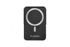 Verbatim 32264 power bank con ricarica wireless, 5V, 10 000mAh, nero
