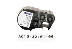 Brady M4C-750-414 / 170729, 19.05 mm x 3.66 m, Poliestere, testo nero / sfondo bianco