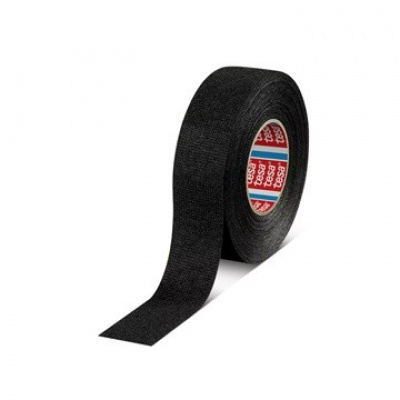 Tesa 51608, nero fleece PET nastro, 19 mm x 25 m, 96 rotoli in una scatola
