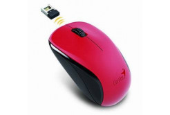 Genius Mouse NX-7000 31030016403, 1200DPI, 2.4 [GHz], ottica, 3sp\., senza fili, rosso, Blue-Eye sensore
