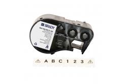 Brady M4C-500-595-CL-BK / 170814, 12.70 mm x 6.10 m, Vinile, testo nero / sfondo trasparente