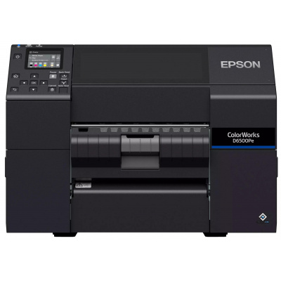 Epson ColorWorks D6500 (Pe) C31CL91202, colore stampante di etichette, peeler, disp., USB, Ethernet, black