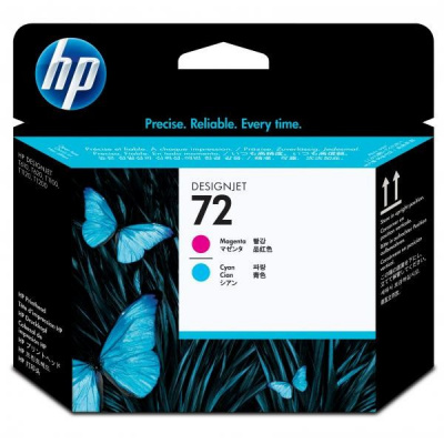 HP C9383A, HP 72, magenta/cyan, HP Designjet T1100, T770 testina di stampa originale 