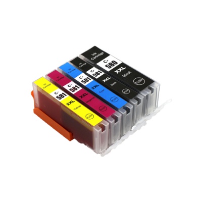 Canon CLI-581XXL Bk, C,M,Y + PGI-580XXLBk multipack cartuccia compatibile