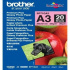 Brother Glossy Photo Paper BP71GA3, 260 g/m2, A3, 20pz, lucido, getto d'inchiostro, bianco, carta fotografica