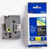 Brother TZ-355 / TZe-355, 24mm x 8m, testo bianco/sfondo nera, nastro originale