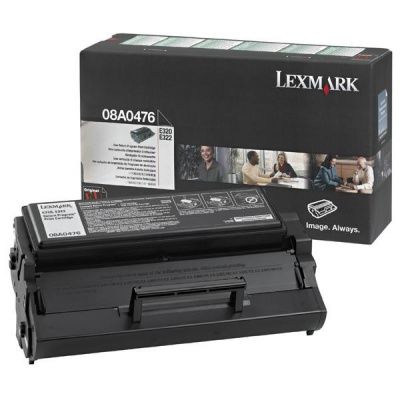 Lexmark toner originale 08A0476, black, 3000pp\., return, Lexmark E320, 322
