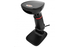 Virtuos EHE0006 lettore CCD 2D HT-855A, RS-232, supporto, nero