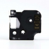 Nastro compatibile con Dymo 45024, S0720640, 12mm x 7m testo oro / sfondo nera
