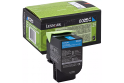 Lexmark 80C2SC0 ciano (cyan) toner originale