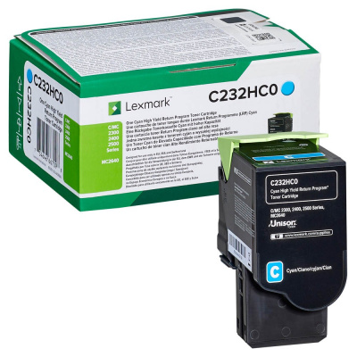 Lexmark C232HC0 ciano (cyan) toner originale