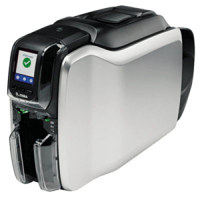 Zebra ZC300, card printer, two-sided, 300 dpi, Ethernet, USB, magnetic stripe writer, contact/contactless, MIFARE