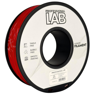 Professional Lab FG-P121-E1, 3D filamento, TPU 95A, 1,75mm, 1000g, Rosso (Red)