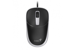 Mouse cablato, Genius DX-123, nero-grigio, ottico, 1200 DPI, USB-C