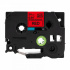 Nastro compatibile con Brother TZ-S451 / TZe-S451, 24mm x 8m, extr.adh. testo nera / nastro rosso