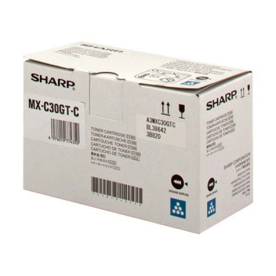 Sharp MX-C30GTC ciano (cyan) toner originale