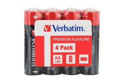 Verbatim 49501 Batteria alcalina AA-LR6 Mignon, AA, 1.5V, lamina, 4 pz