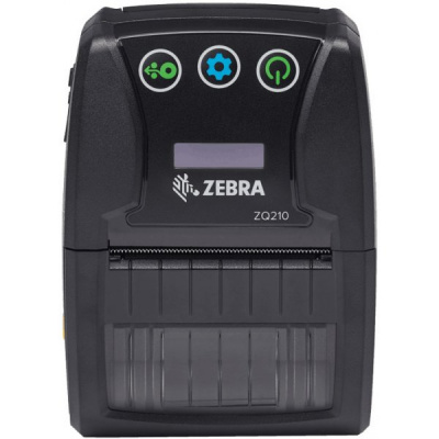 Zebra ZQ210 ZQ21-A0E12KE-00, 8 dots/mm (203 dpi), linerless, CPCL, USB, BT (iOS), black, stampante di etichette