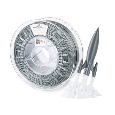 Spectrum 81067 3D filamento, PLA High Speed, 1,75mm, 1000g, Argento (Silver star)