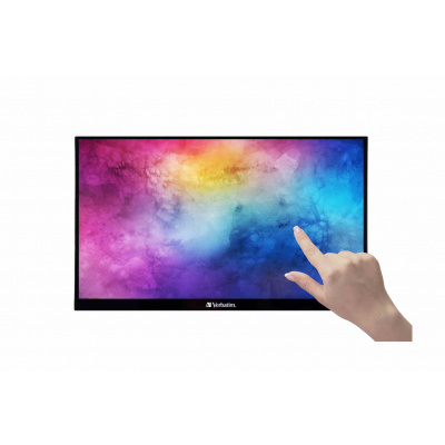 Verbatim PMT-14 Portable Touchscreen Monitor 14" Full HD 1080p Metal Housing Monitor portatile touch