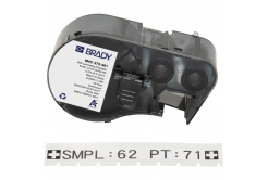 Brady M4C-375-461 / 170875, 9.53 mm x 7.62 m, Poliestere, testo nero / sfondo bianco