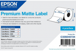 Epson C33S045724 Premium Matte, per ColorWorks, 102x152mm, 800pz, bianco etichette autoadesive