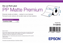 Epson 7113416 PP Matte Label Premium, per ColorWorks, 203 x 152 mm, 1000 etichette adesive bianche