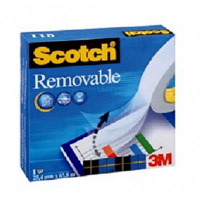 3M 811 Scotch Nastro rimovibile, 19 mm x 33 m