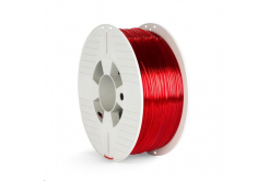 VERBATIM 3D Printer filamento PET-G 1.75mm, 327m, 1kg red transparent