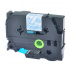 Nastro compatibile con Brother TZ-143 / TZe-143, 18mm x 8m, testo blu / nastro trasparente