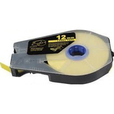 Nastro autoadesivo compatibile per Canon M-1 Std/M-1 Pro, 12mm x 30m, cartuccia, giallo