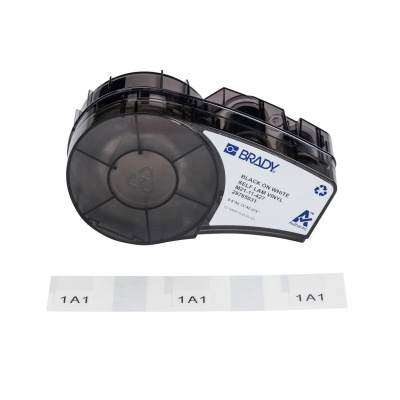 Brady M21-11-427 / 152083, 12.70 mm, Vinyl, testo nera / sfondo bianco